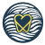 a logo with a heart in the middle